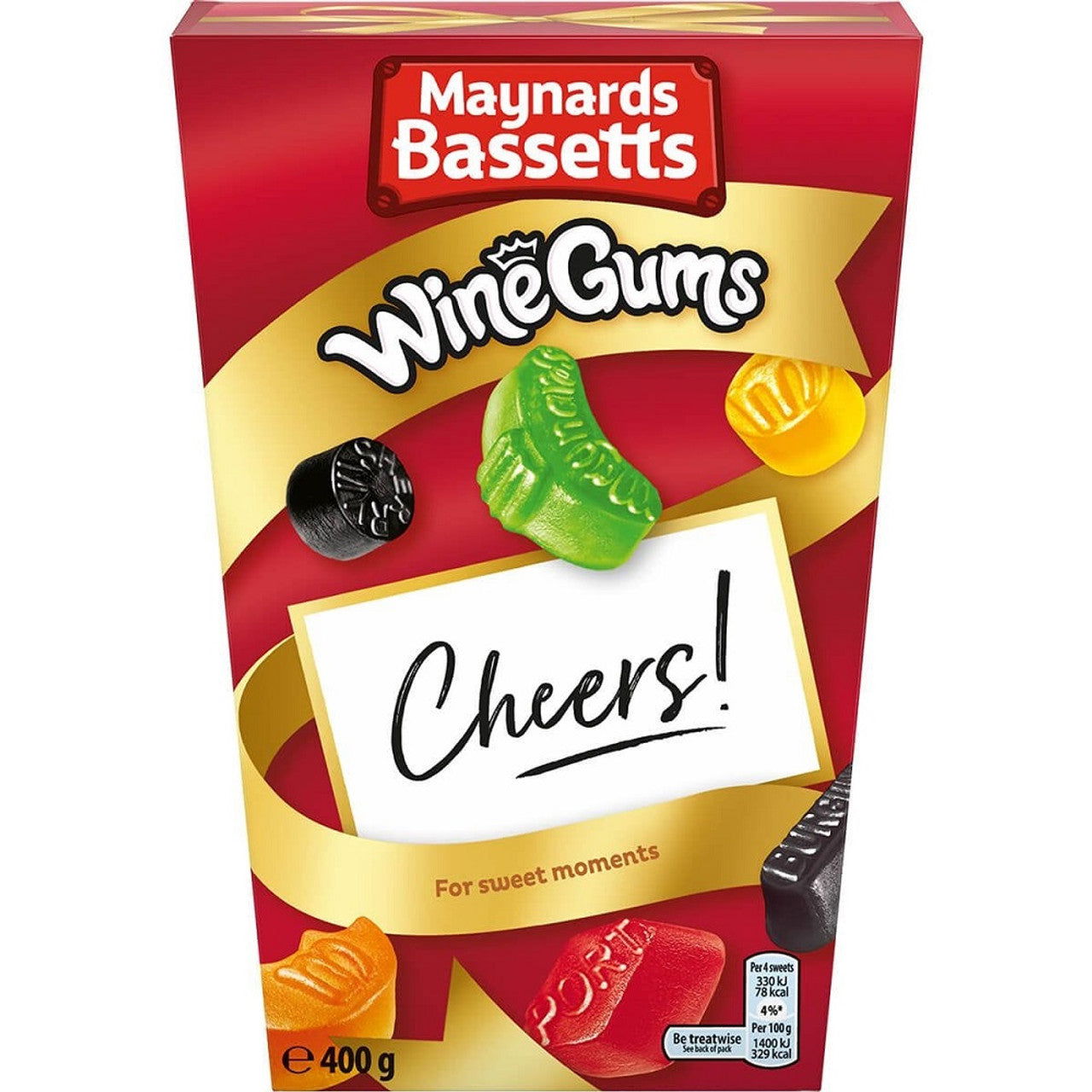 Maynards Bassetts Wine Gums Carton (400g / 14.1oz) (Case of 6) - Three Lions Pantry