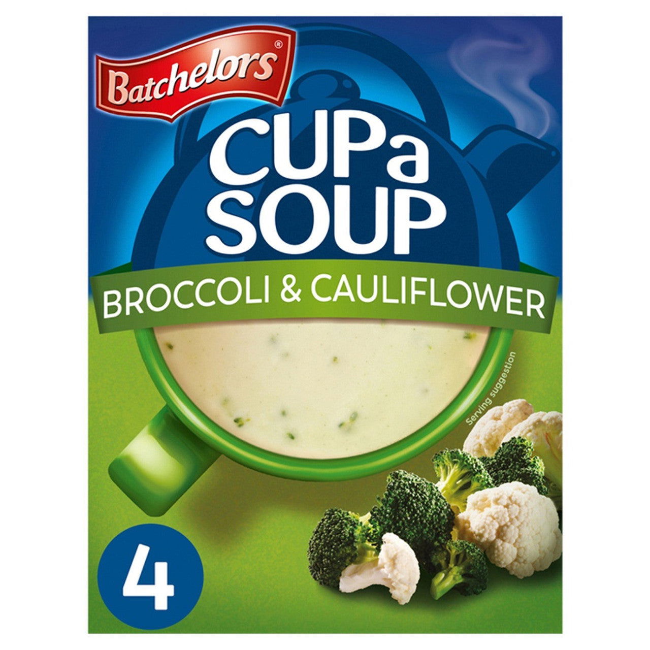 Batchelors Cup a Soup Creamy Broccoli & Cauliflower 4's - 101g (Case of 9) - Three Lions Pantry