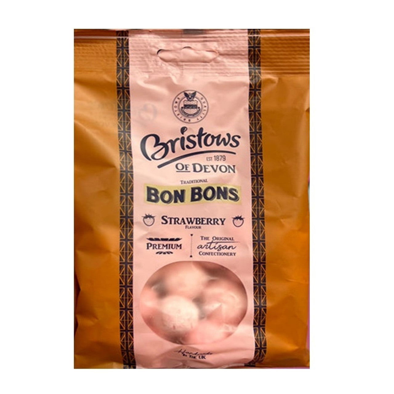 Bristow's Traditional Strawberry Bon Bons 150g (Case of 15) - Three Lions Pantry