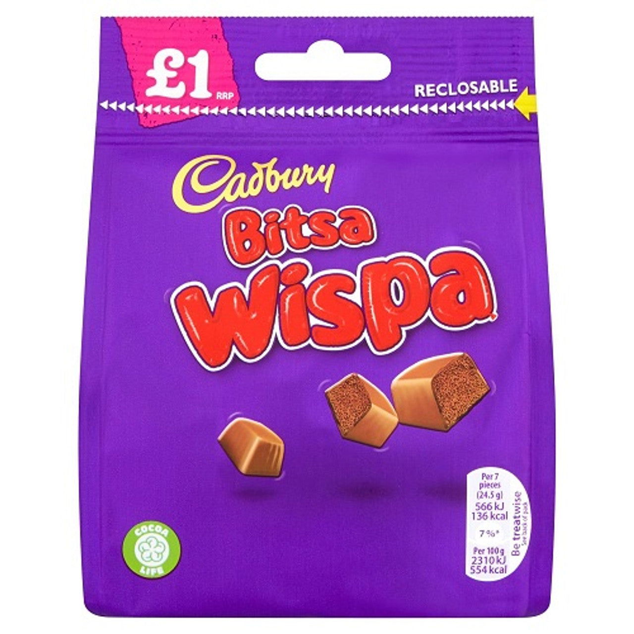 Cadbury Bitsa Wispa 95g (Case of 10) - Three Lions Pantry