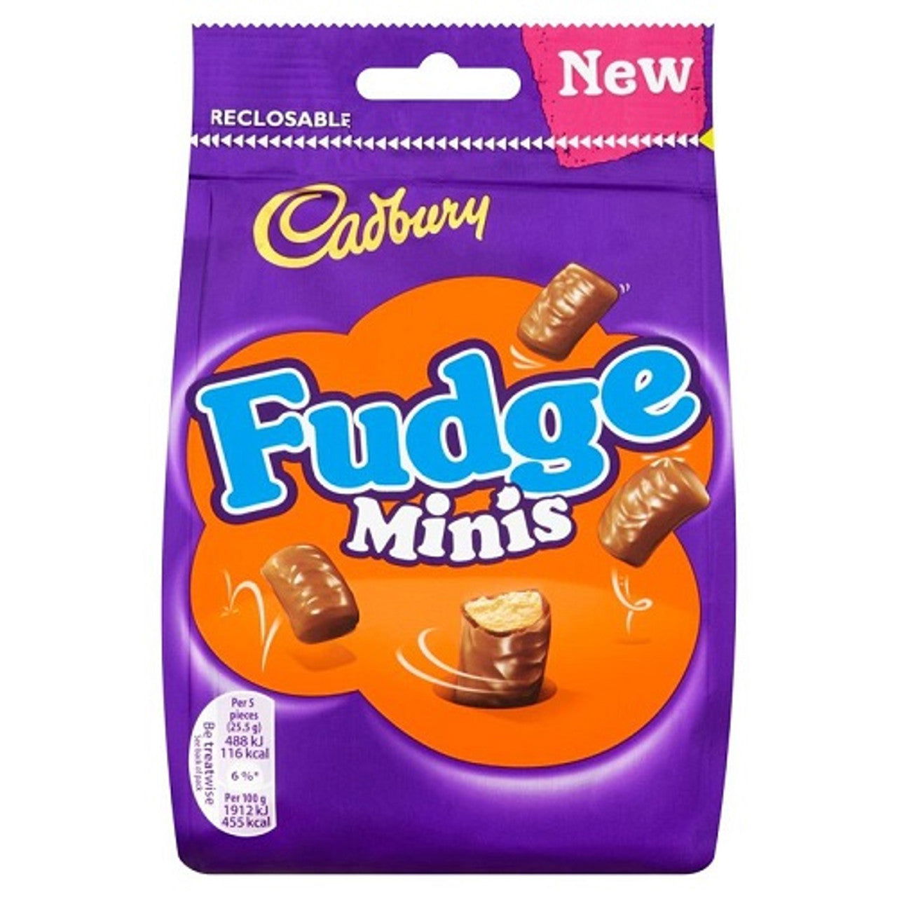 Cadbury Fudge Bites 120g (Case of 10) - Three Lions Pantry