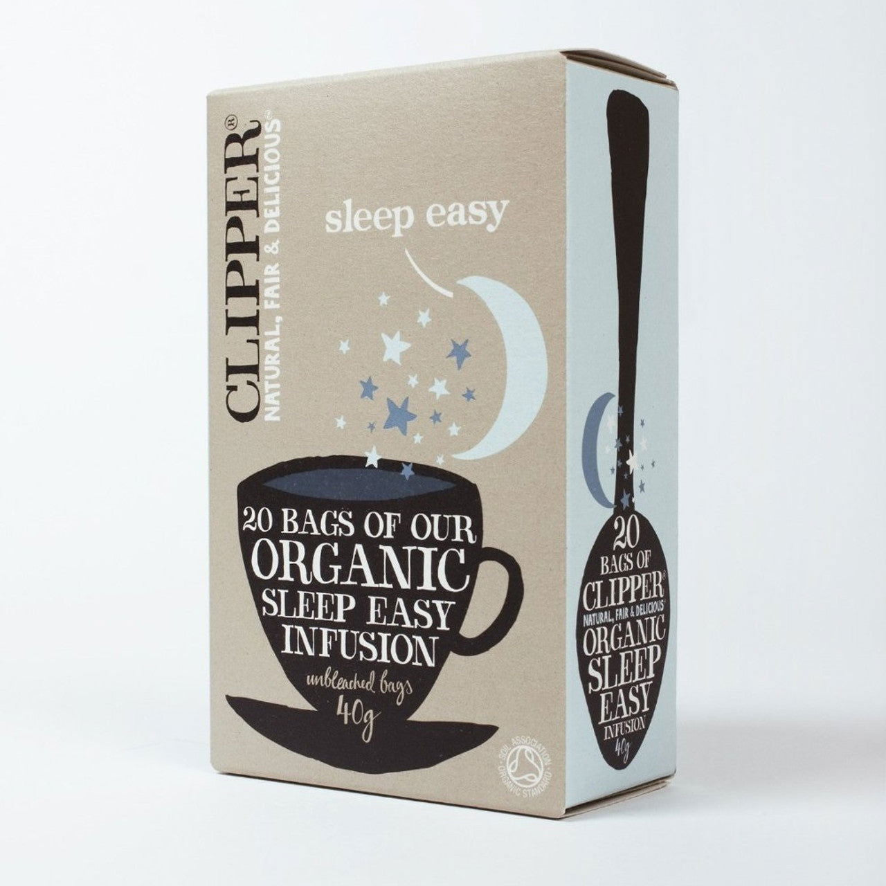 Clipper Organic Sleep Easy Infusion Tea - 20 Unbleached Bags - 40g  (Case of 6) - Three Lions Pantry