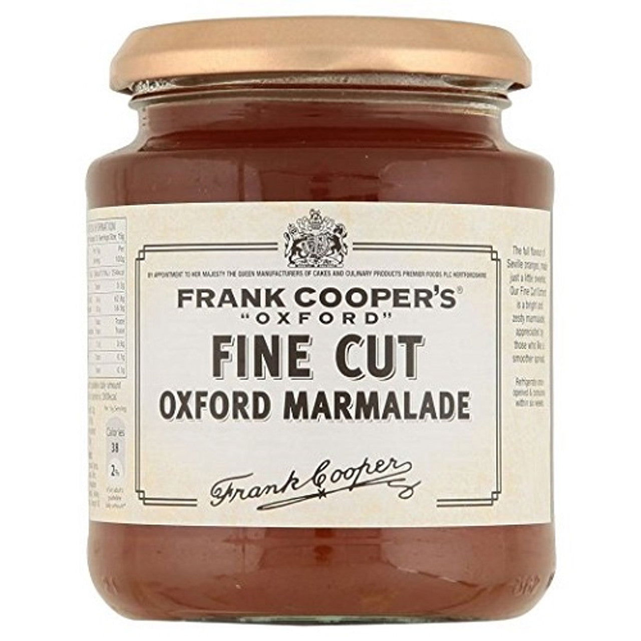 Frank Cooper's Fine Cut Marmalade 454g (Case of 6) - Three Lions Pantry
