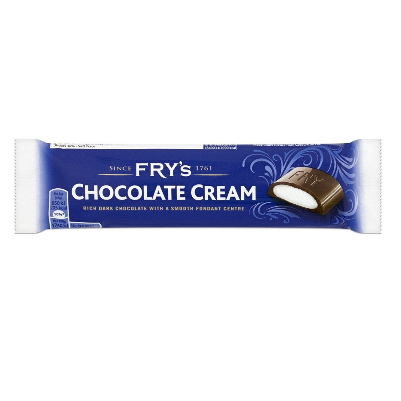 Fry's Chocolate Cream Bar 49g (Case of 48) - Three Lions Pantry