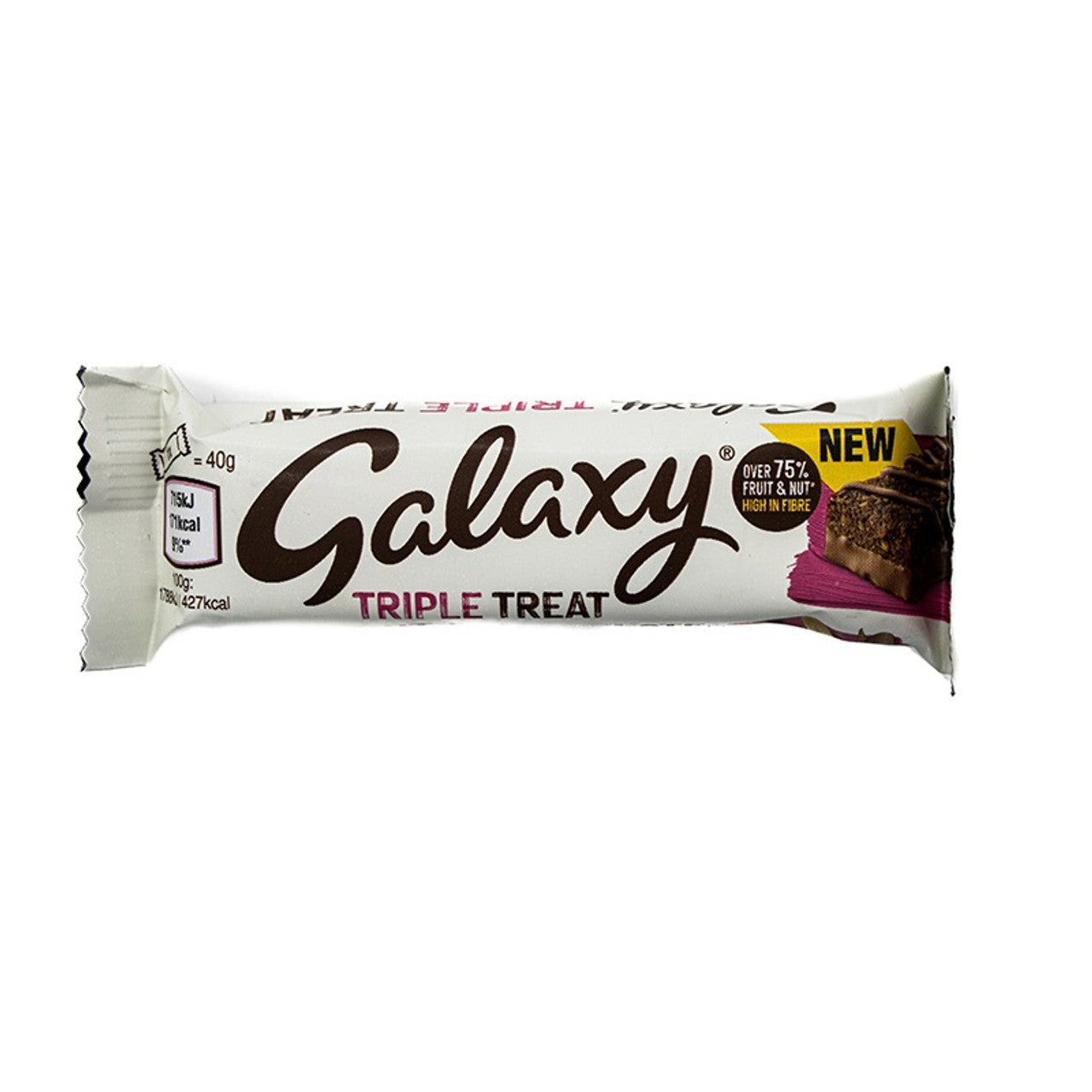 Galaxy Triple Treat Fruit & Nut Milk Chocolate Snack Bar 40g (Case of 18) - Three Lions Pantry
