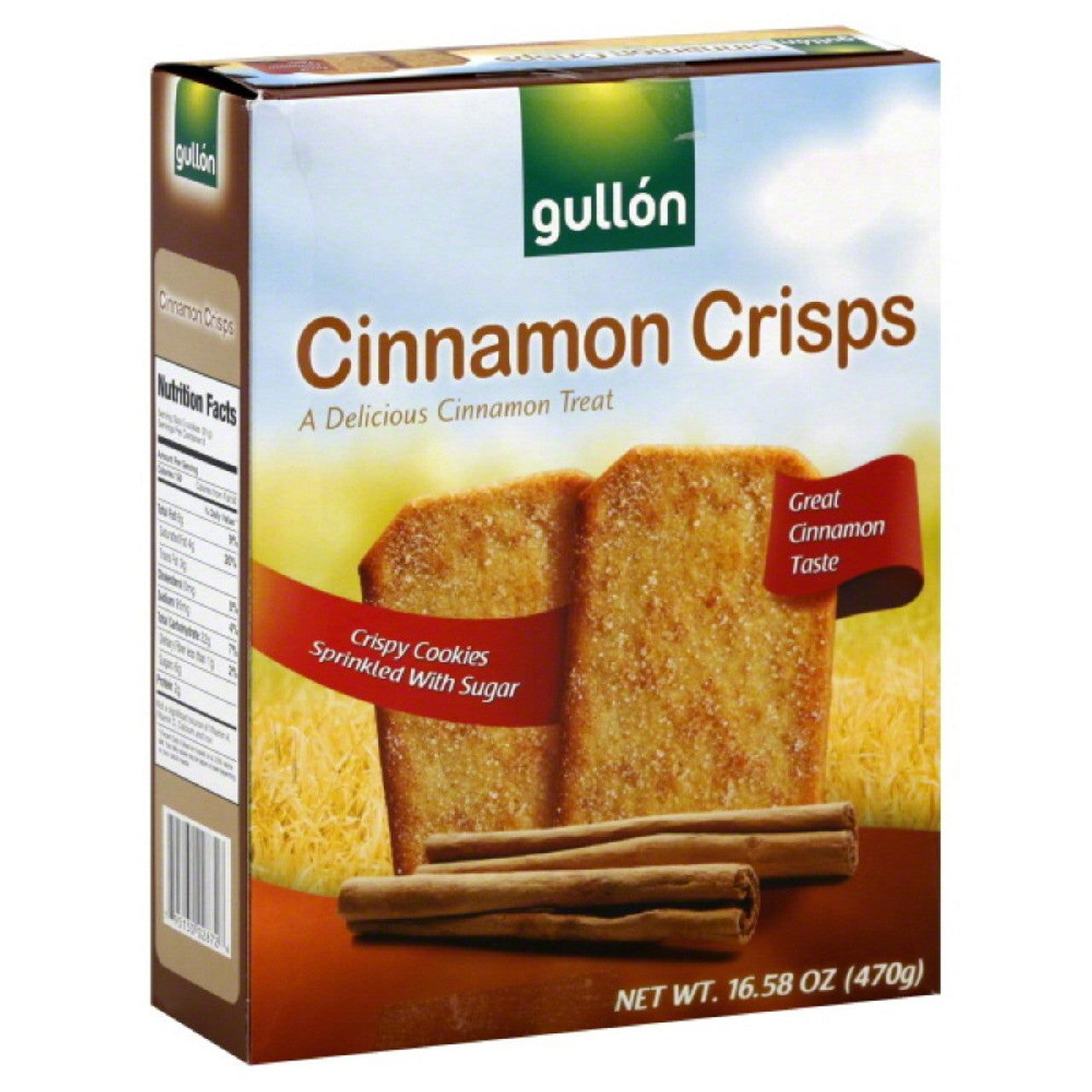 Gullon Cinnamon Crisps Cookies 470g (Case of 10) - Three Lions Pantry