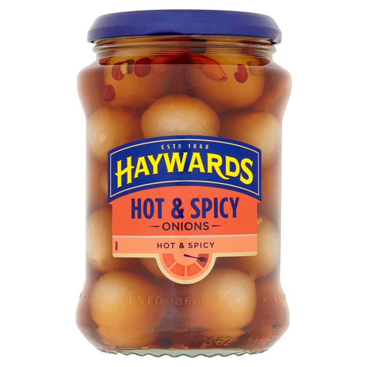 Haywards Hot & Spicy Pickled Onions 400g  (Case of 6) - Three Lions Pantry