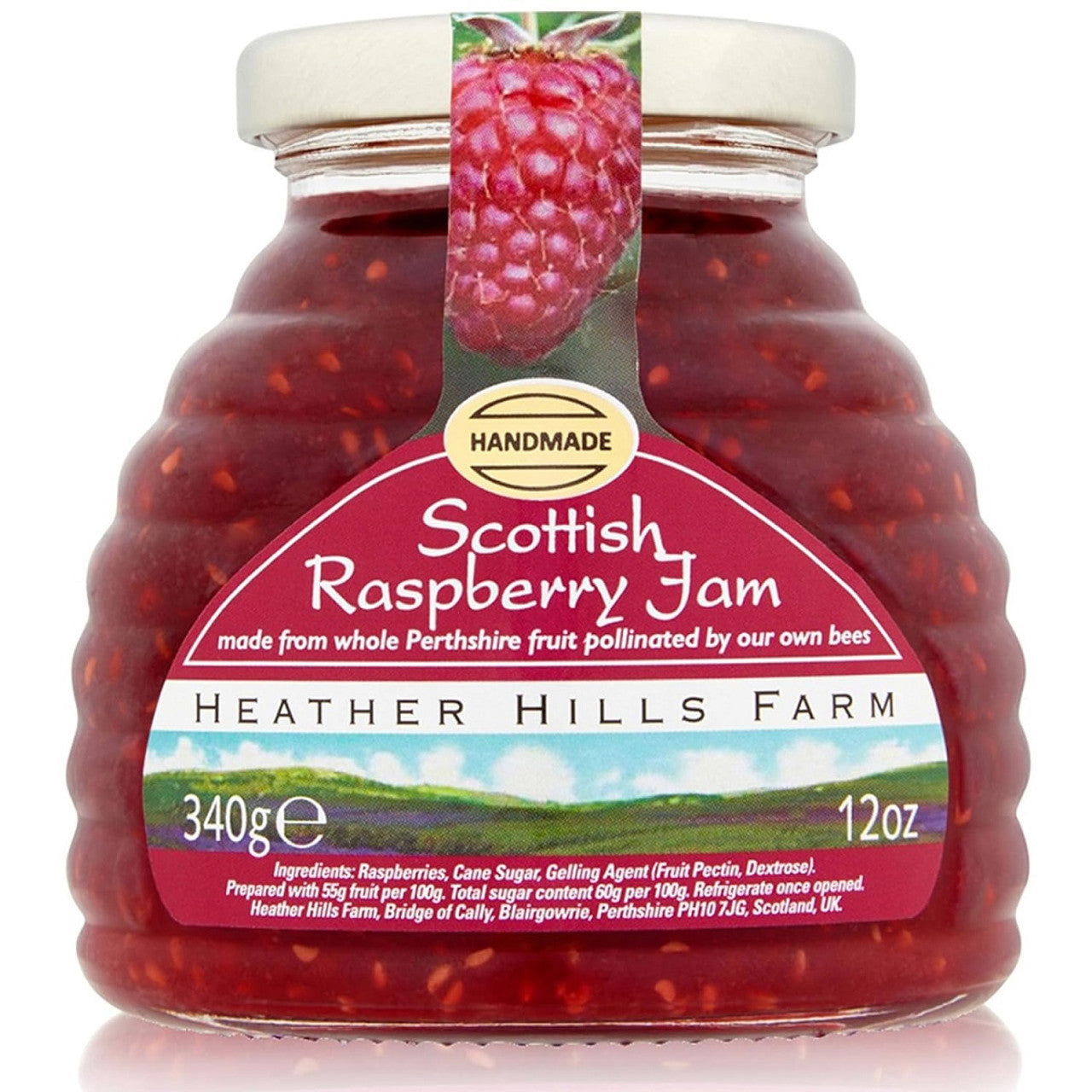Heather Hills Scottish Raspberry Jam 340G (Case of 8) - Three Lions Pantry