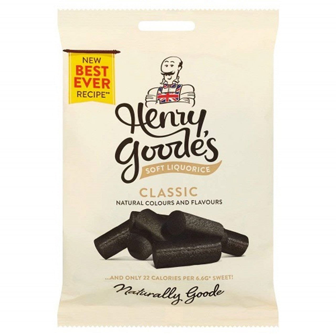 Henry Goodes Classic Soft Liquorice 140g  (Case of 12) - Three Lions Pantry