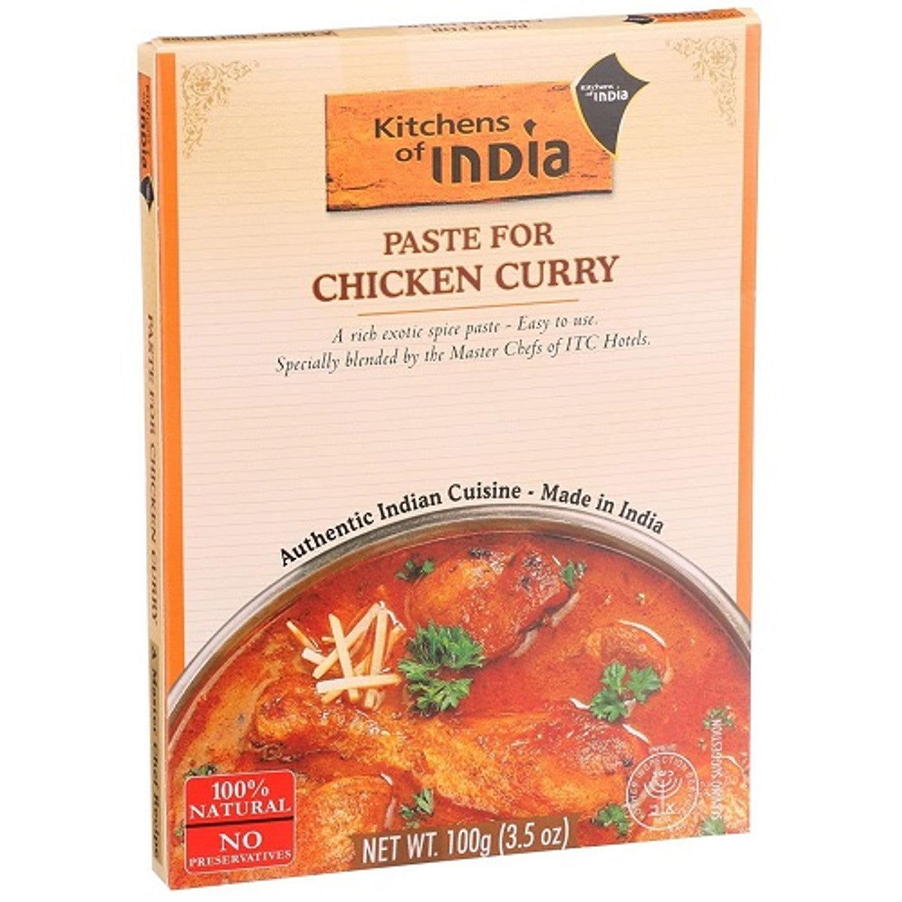 Kitchens Of India Paste For Chicken Curry 3.5 Oz (Case of 60) - Three Lions Pantry