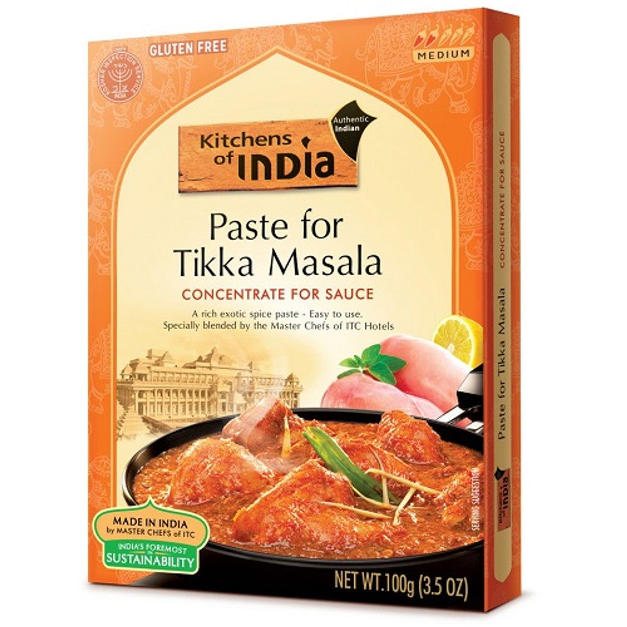Kitchens Of India Paste For Tikka Masala 3.5 Oz (Case of 60) - Three Lions Pantry
