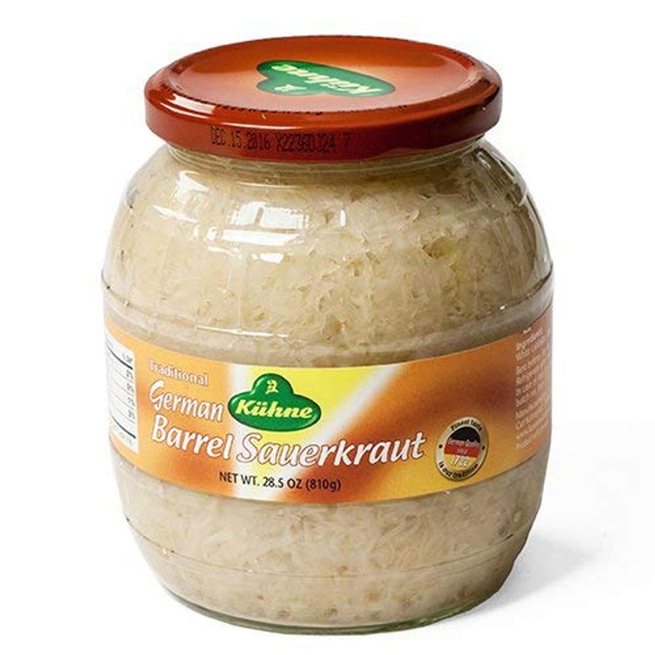 Kuehne German Barrel Sauerkraut 28.5 oz (Case of 6) - Three Lions Pantry