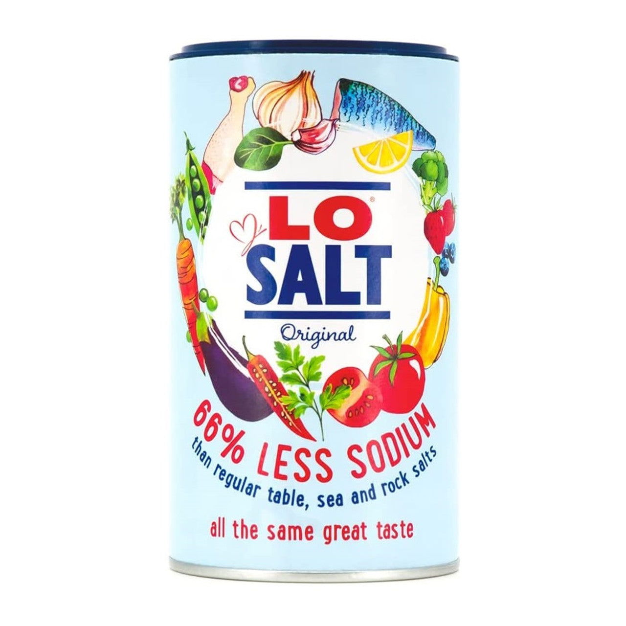 Lo Salt Original - Reduced Sodium Salt 350G  (Case of 6) - Three Lions Pantry