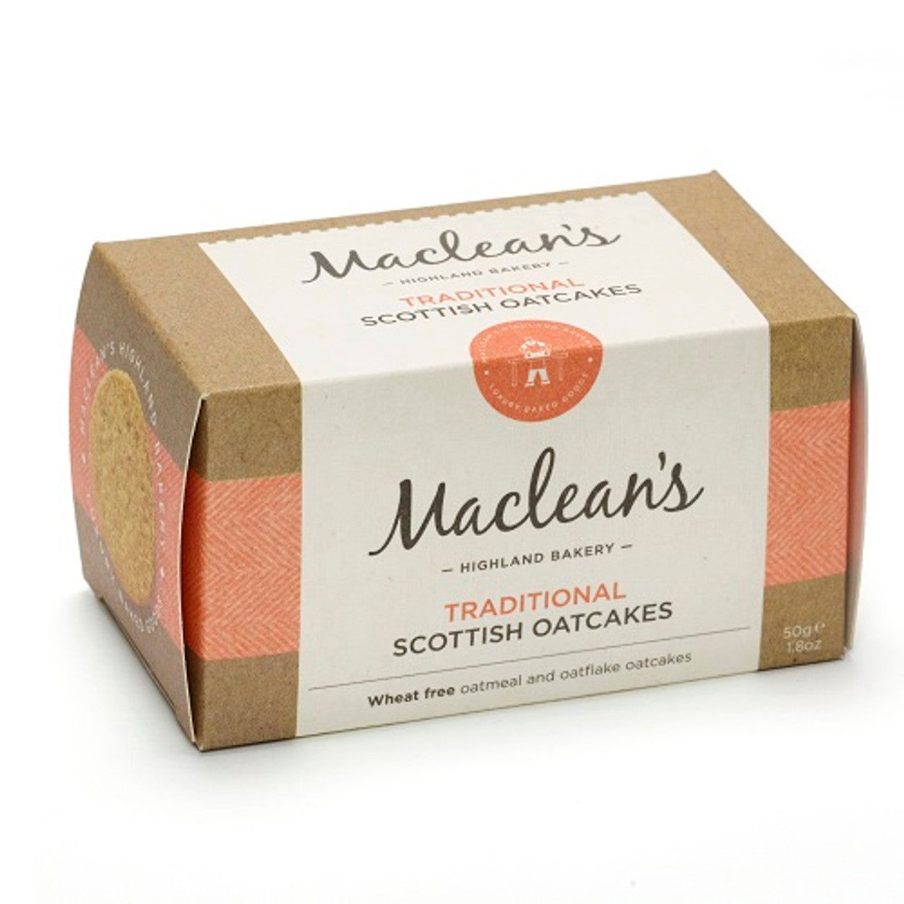 Maclean's Highland Bakery Plain Mini Oatcakes 50g (Case of 24) - Three Lions Pantry
