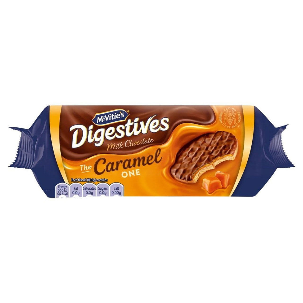 McVitie's Digestives Milk Chocolate Caramel 250g  (Case of 12) - Three Lions Pantry