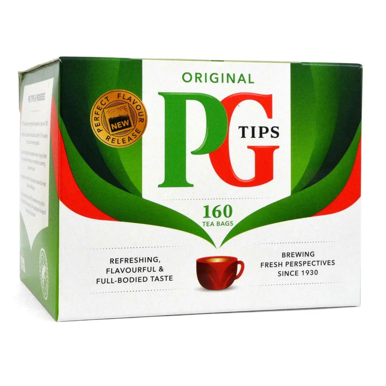 PG Tips Original 160 (Non-Pyramid) Tea Bags (Case of 8) - Three Lions Pantry