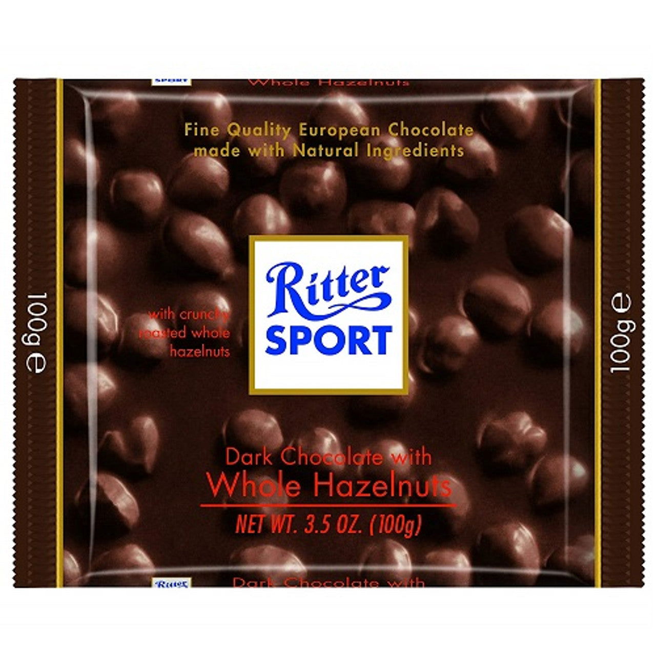 Ritter Sport Whole Hazelnut & Dark Chocolate 100g (Case of 10) - Three Lions Pantry