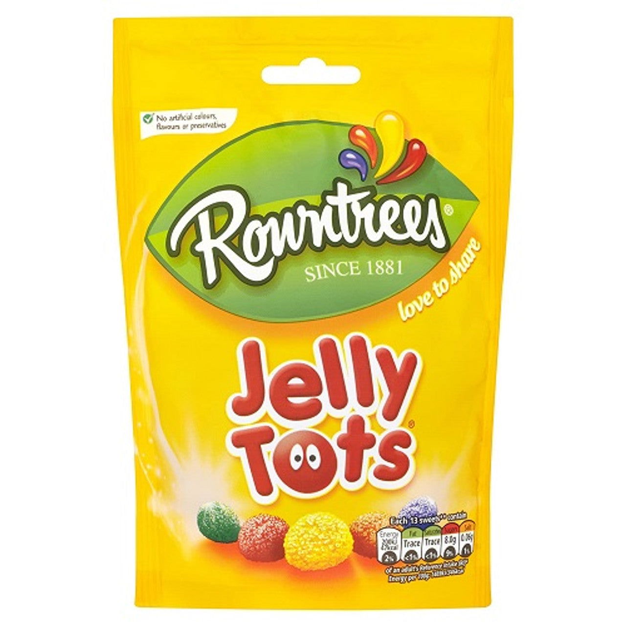 Rowntree Jelly Tots Pouch 150g (Case of 10) - Three Lions Pantry