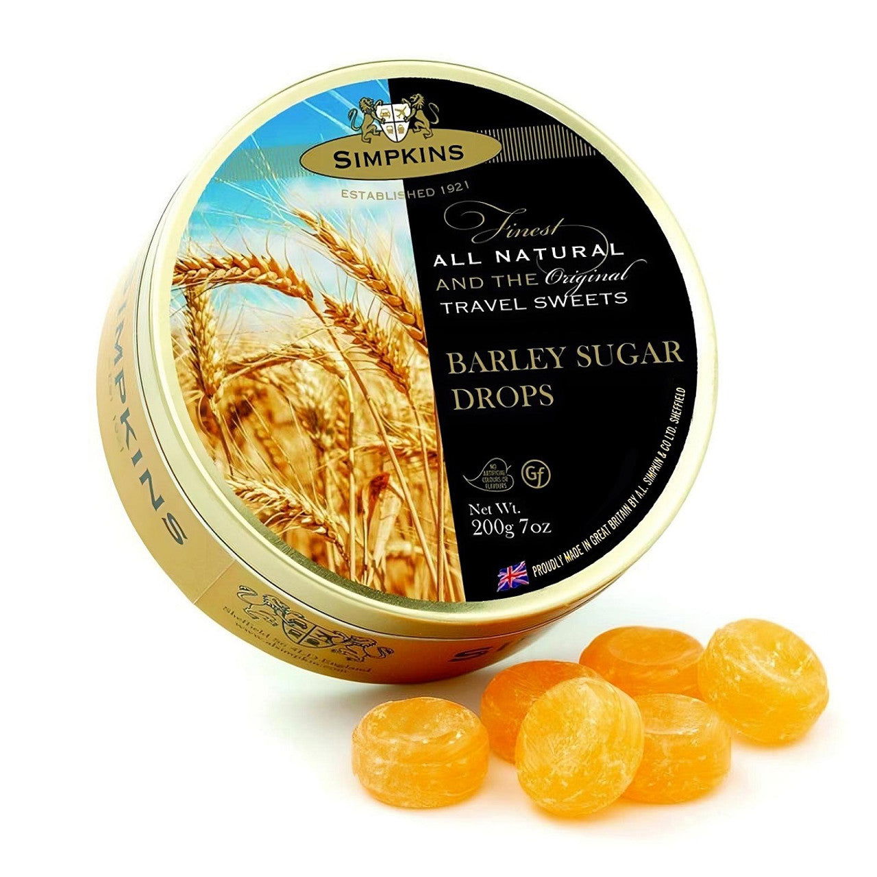 Simpkins Barley Sugar Tin 200G (Case of 12) - Three Lions Pantry