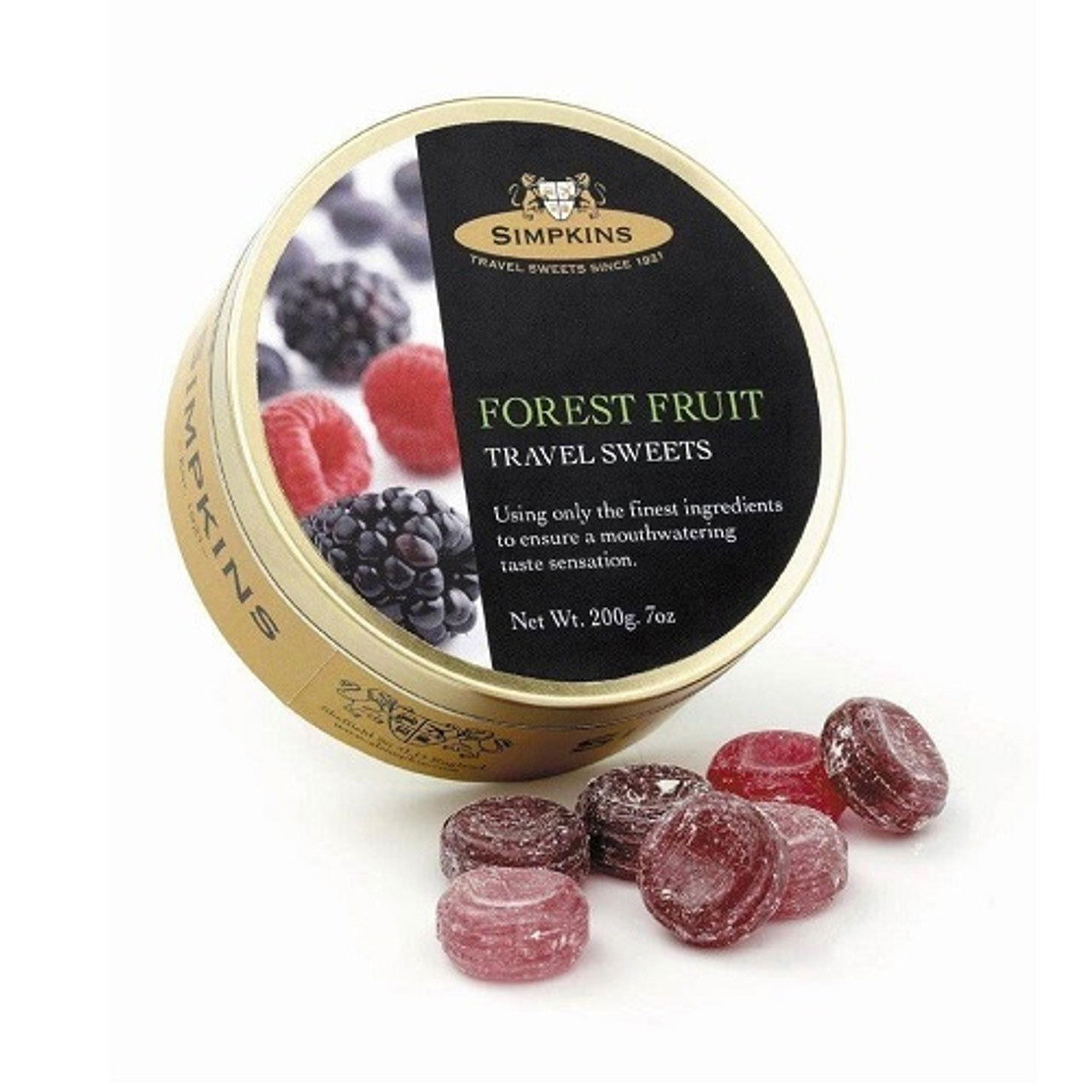 Simpkins Forest Fruit Tin 200g (Case of 12) - Three Lions Pantry