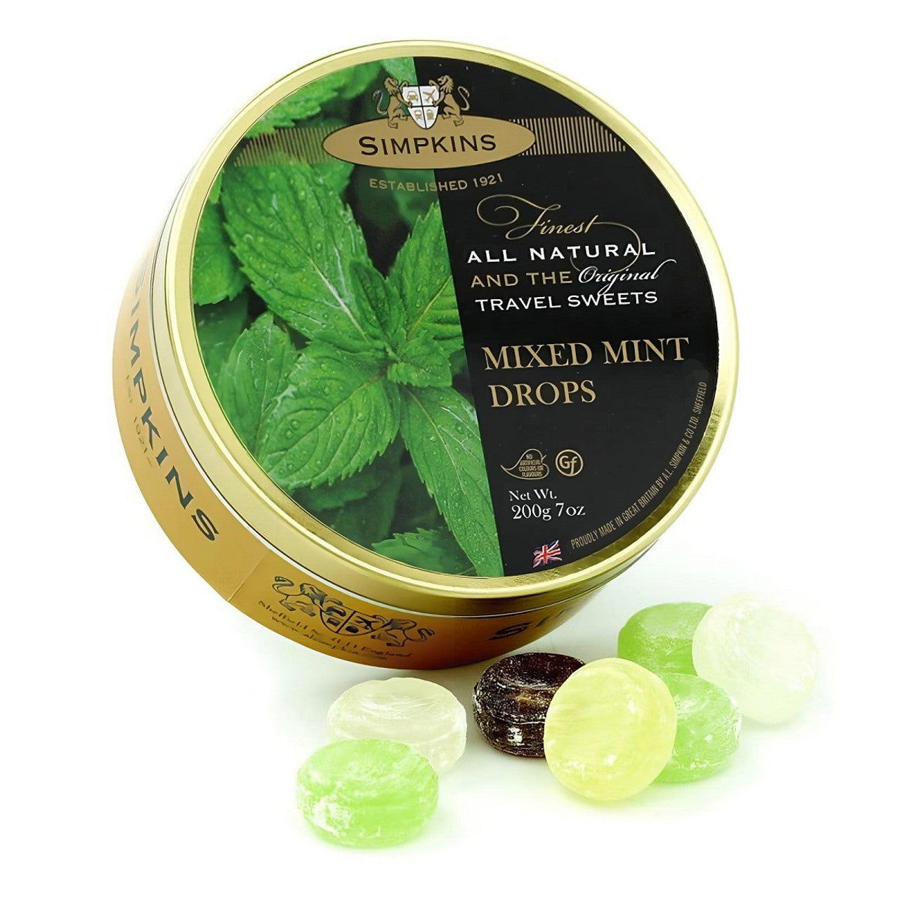 Simpkins Mixed Mints Tin 200g (Case of 12) - Three Lions Pantry