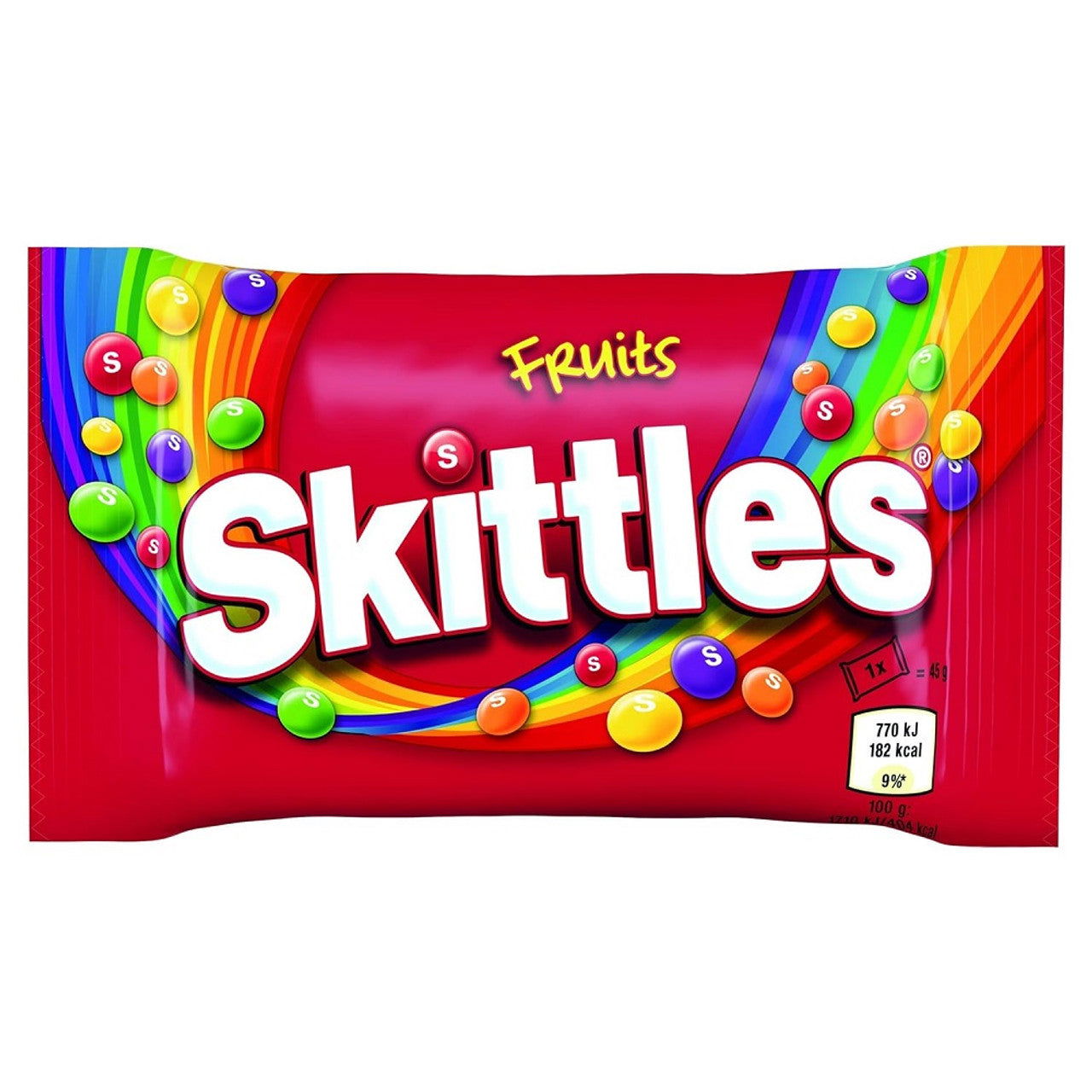 Skittles Fruit Sweets Bag 45g (Case of 36) - Three Lions Pantry