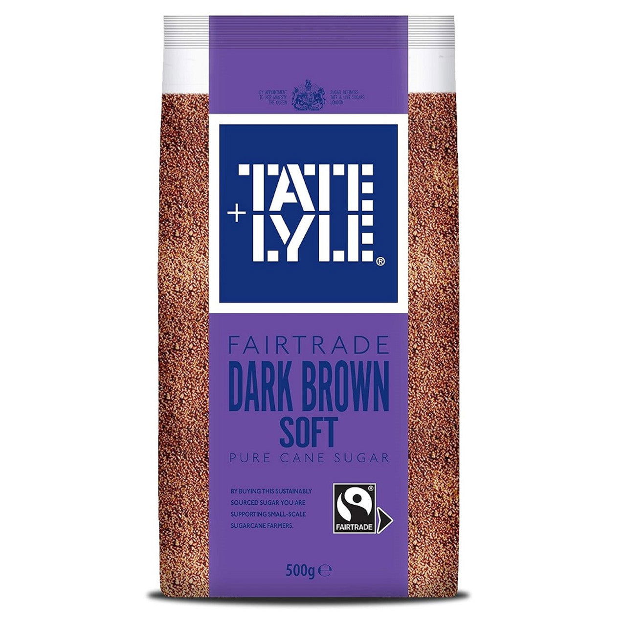 Tate & Lyle Fairtrade Dark Brown Soft Sugar 500g (Case of 10) - Three Lions Pantry