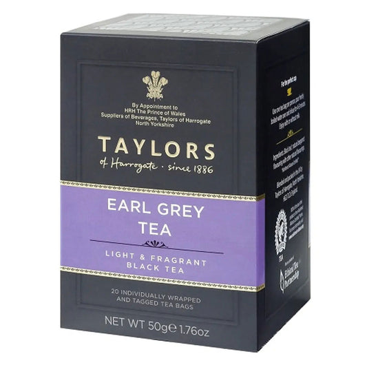 Taylors Of Harrogate Earl Grey 20 Teabags  (Case of 6) - Three Lions Pantry