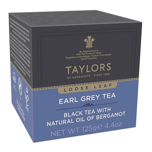 Taylors of Harrogate Earl Grey Loose Leaf Tea  4.41 oz (Case of 6) - Three Lions Pantry