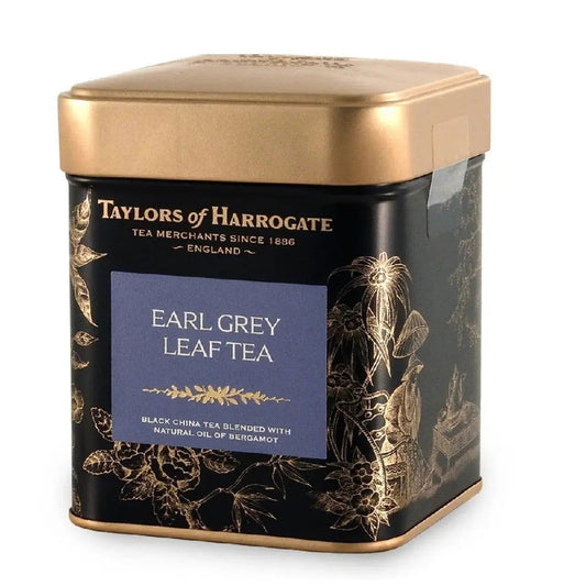 Taylors of Harrogate Earl Grey Loose Leaf Tea 4.41oz Tin (Case of 6) - Three Lions Pantry