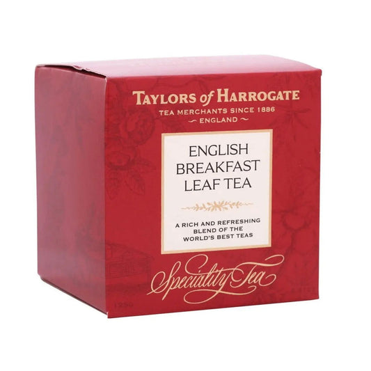 Taylors of Harrogate English Breakfast Loose Leaf Tea 4.4oz Carton (Case of 6) - Three Lions Pantry