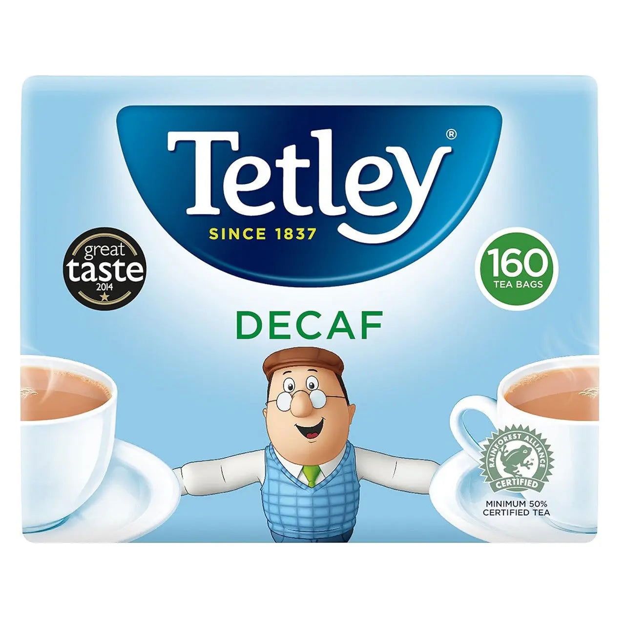 Tetley Decaffeinated Tea Bags 160pk (Case of 6) - Three Lions Pantry