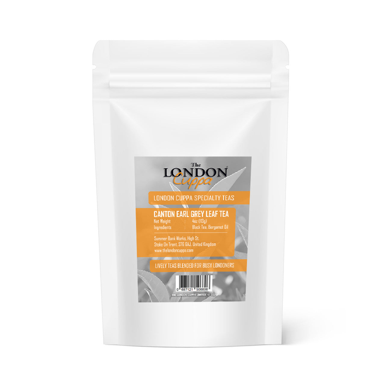 The London Cuppa Earl Grey Leaf Tea 4oz (113g)  (Case of 1) - Three Lions Pantry