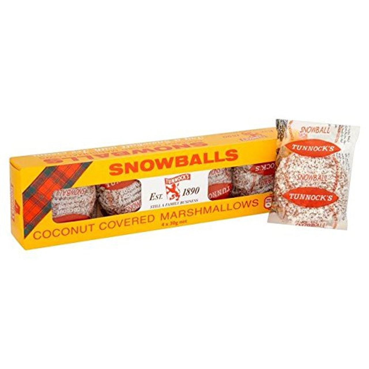 Tunnock's Snowballs 4pk (Case of 12) - Three Lions Pantry
