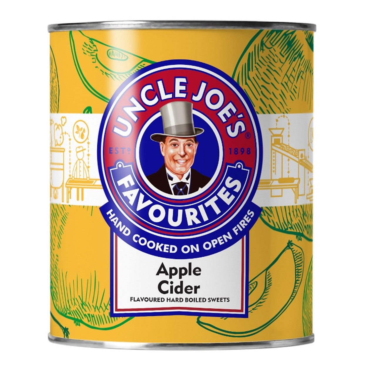 Uncle Joe's Apple Cider Sweets 120g Tin (Case of 6) - Three Lions Pantry