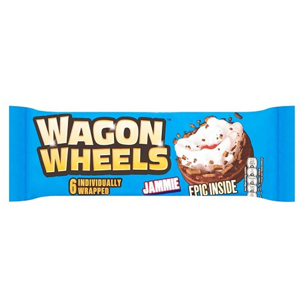 Wagon Wheels Jammie 6 Pack 300G (Case of 16) - Three Lions Pantry