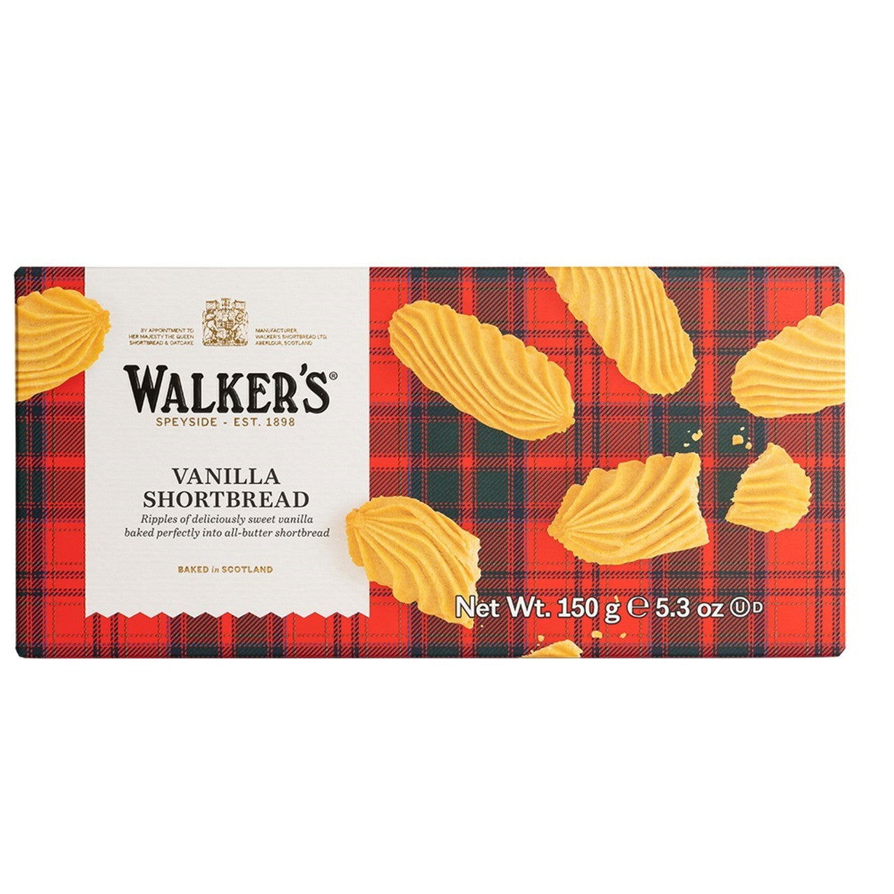 Walkers Classic Shortbread Vanilla 5.3oz (Case of 12) - Three Lions Pantry