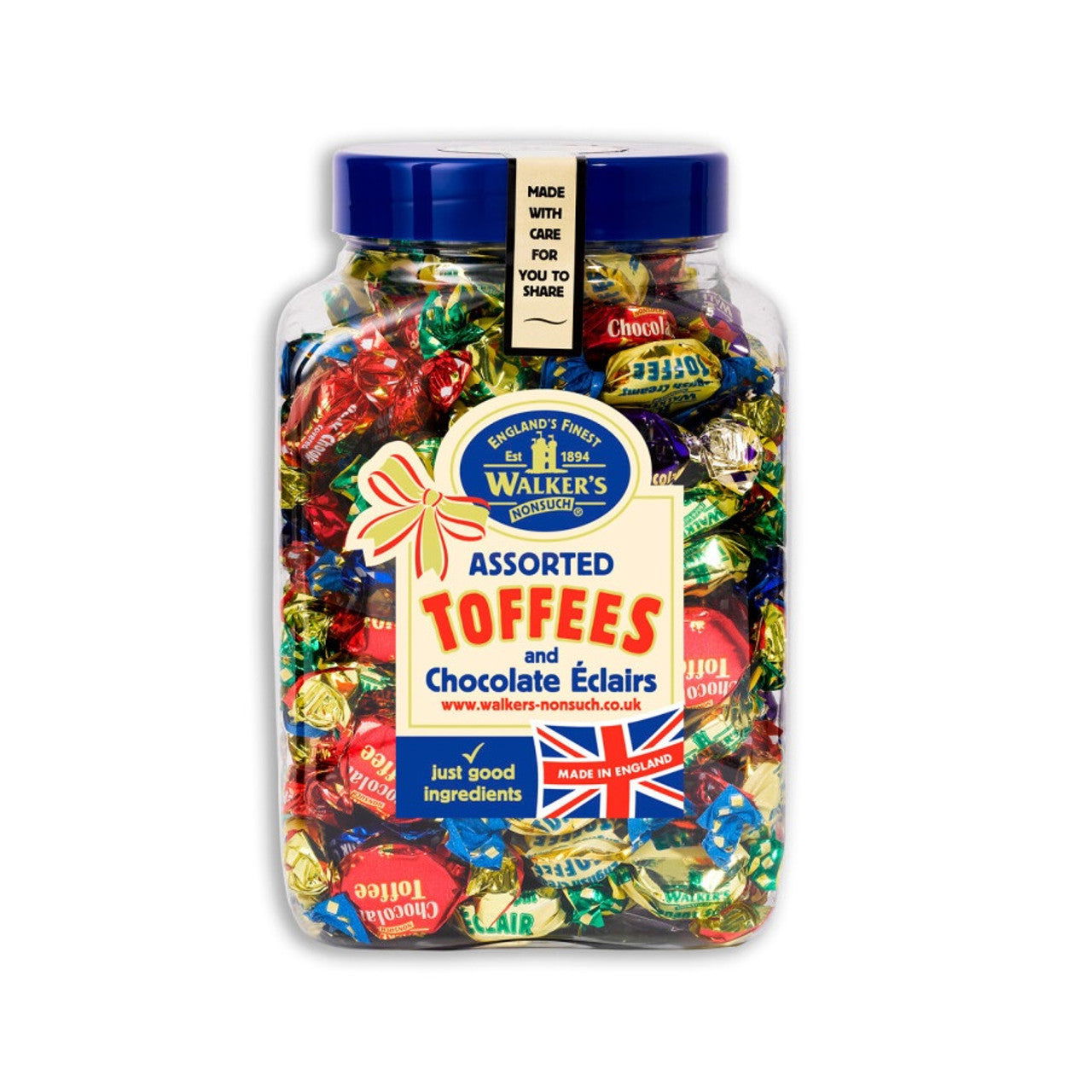 Walkers Nonsuch Assorted Toffees & Eclairs Bag 1.25kg (Case of 1) - Three Lions Pantry