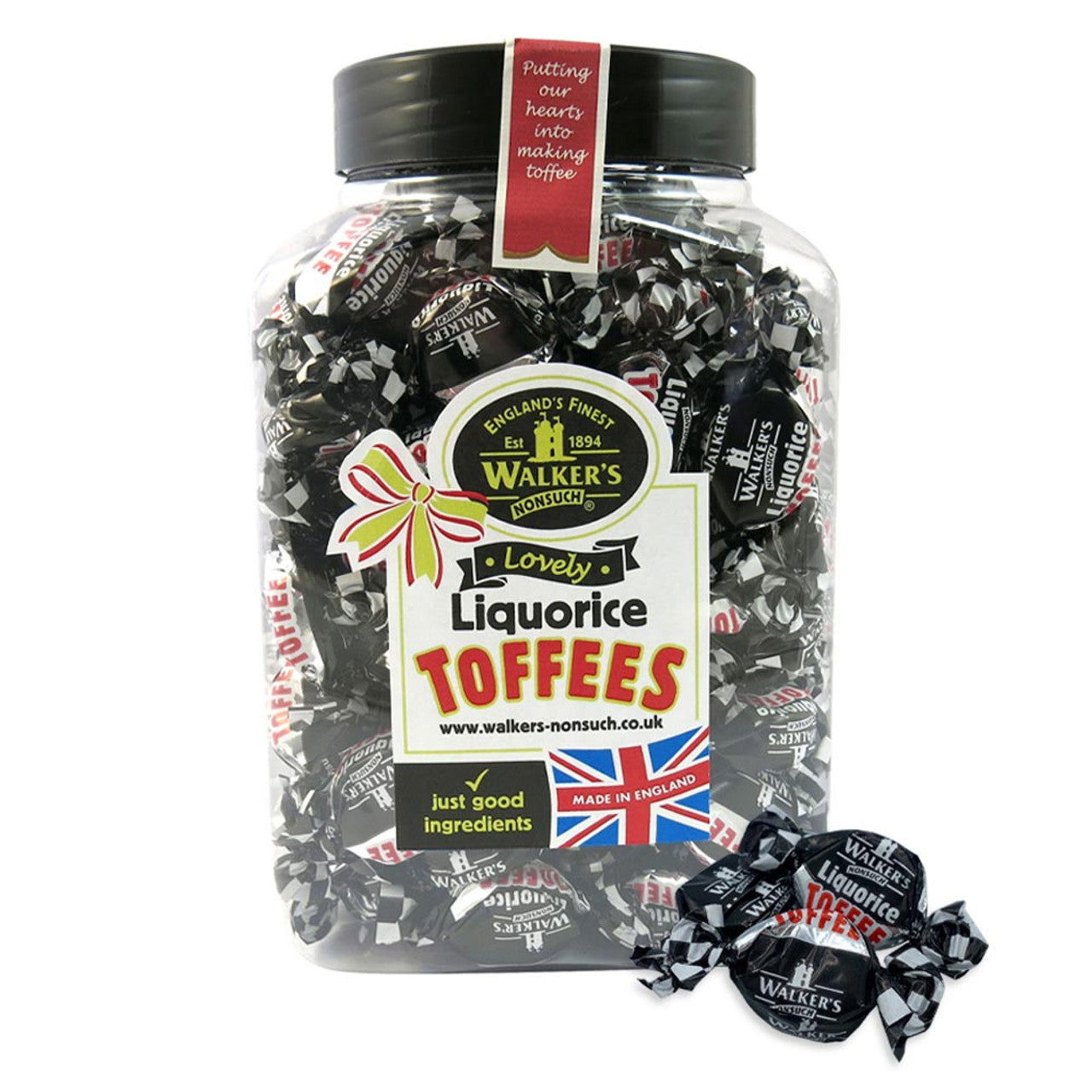 Walkers Nonsuch Liquorice Toffees 1.25kg (Case of 1) - Three Lions Pantry
