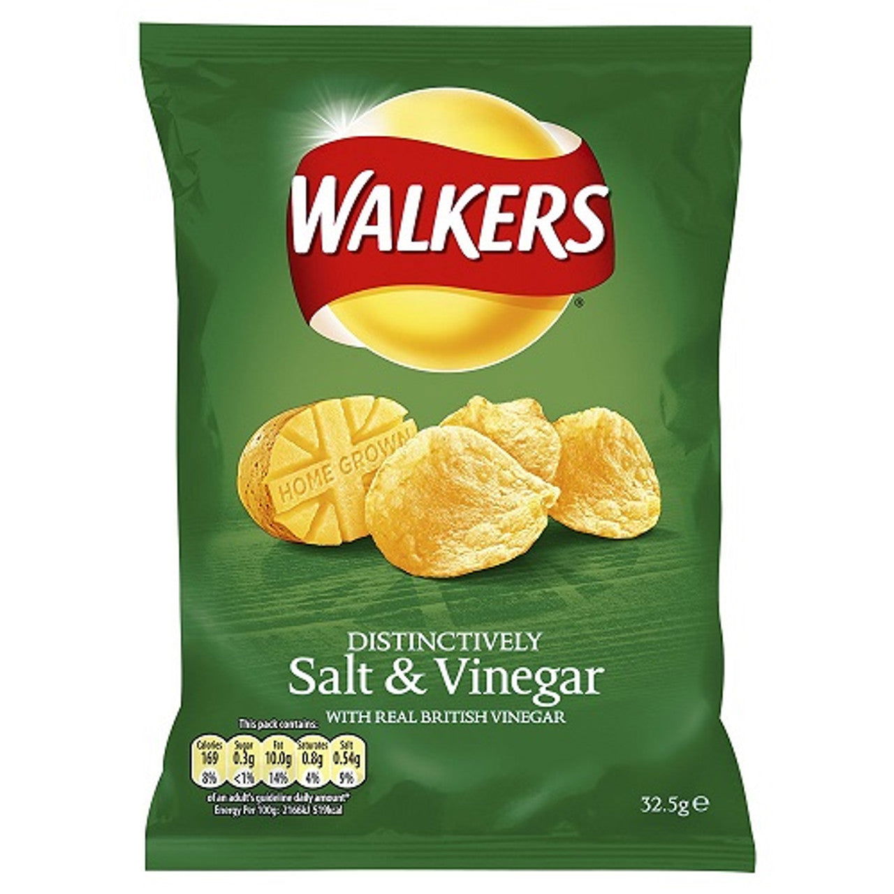 Walkers Salt & Vinegar 32.5g (Case of 32) - Three Lions Pantry