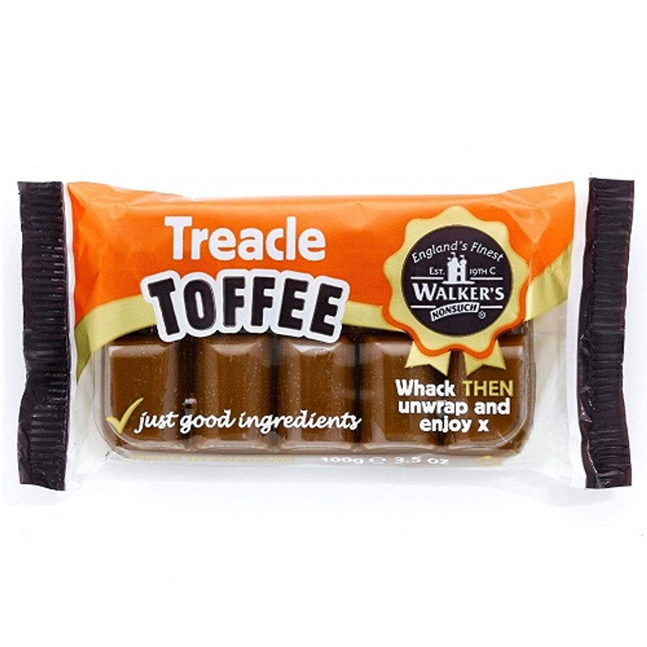 Walkers Treacle Toffee 100g (Case of 20) - Three Lions Pantry