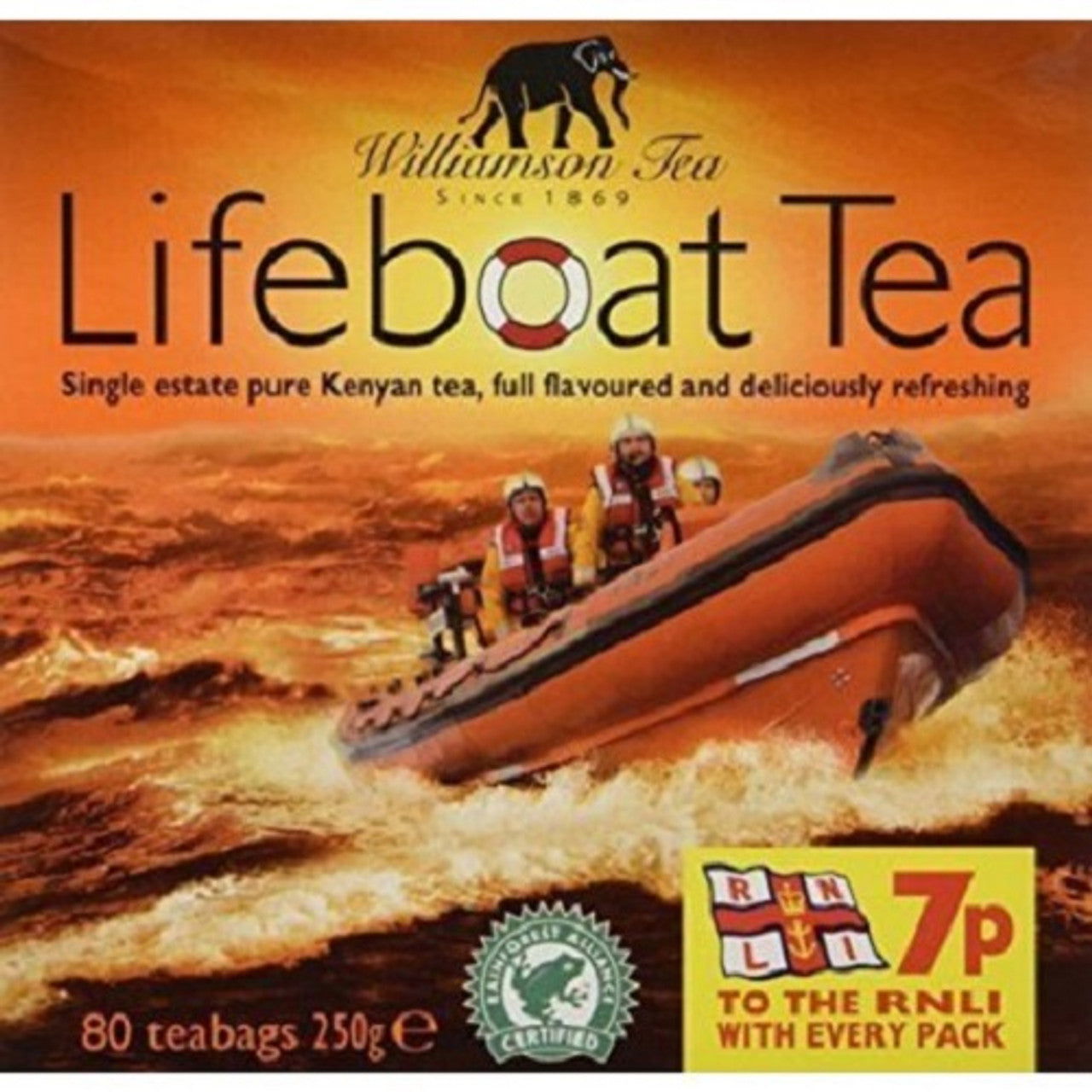 Williamson Lifeboat Tea 80ct (Case of 12) - Three Lions Pantry