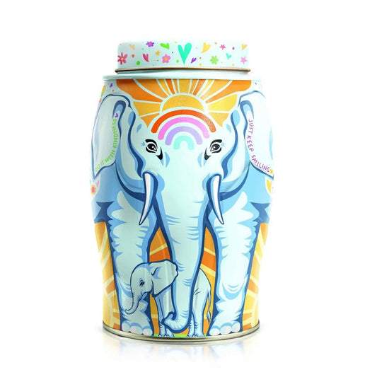 Williamson Tea Caddy Elephant - Happiness English Breakfast 40's (Case of 6) - Three Lions Pantry