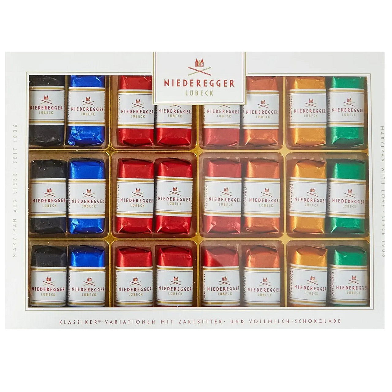 Niederegger Classic Marzipan Variations - 300 g/10.5 oz  (Case of 5) - Three Lions Pantry