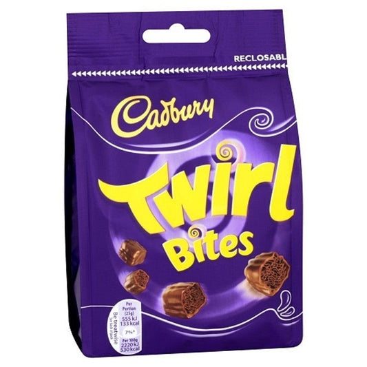 Cadbury Twirl Bites Bag of 109gr / 3.84 Oz  (Case of 10) - Three Lions Pantry