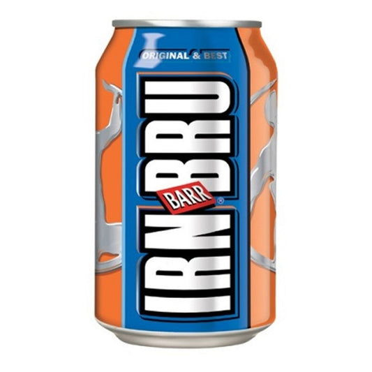 Barr Irn-Bru Drink Soft Drink Can 330Ml  (Case of 24) - Three Lions Pantry