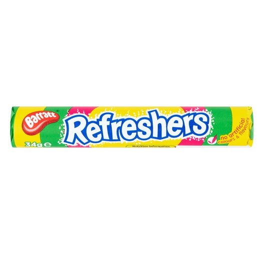 Barratt Refresher Roll 34g (Case of 48) - Three Lions Pantry