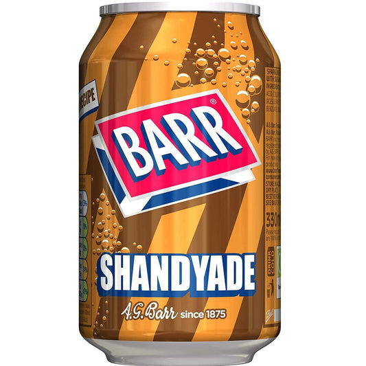 Barrs Shandyade Soft Drink Can 330ml  (Case of 24) - Three Lions Pantry