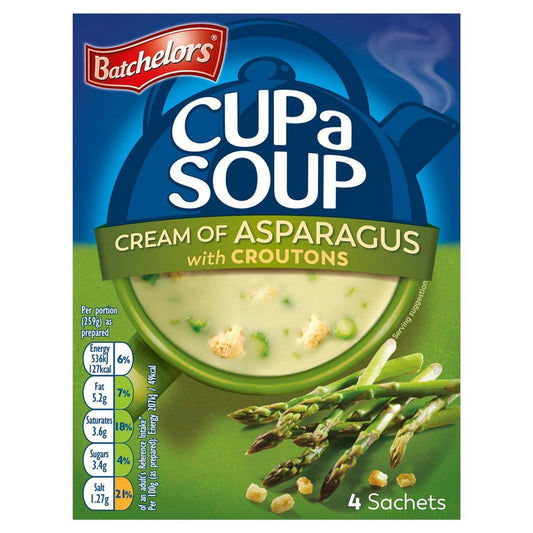 Batchelors Cup-A-Soup Cream Of Asparagus 117G  (Case of 9) - Three Lions Pantry