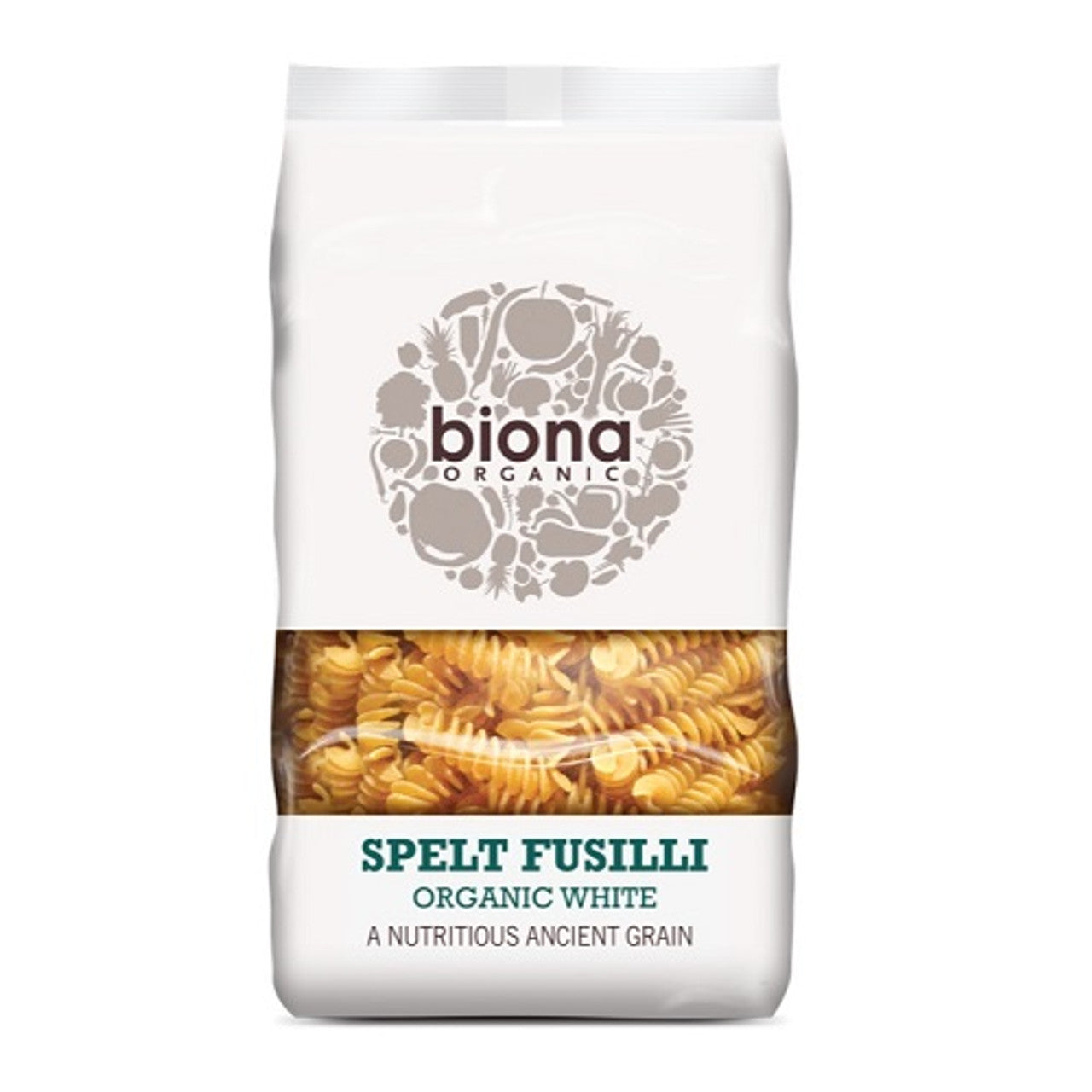 Biona Organic Spelt Fusilli - White Pasta - 500g  (Case of 10) - Three Lions Pantry